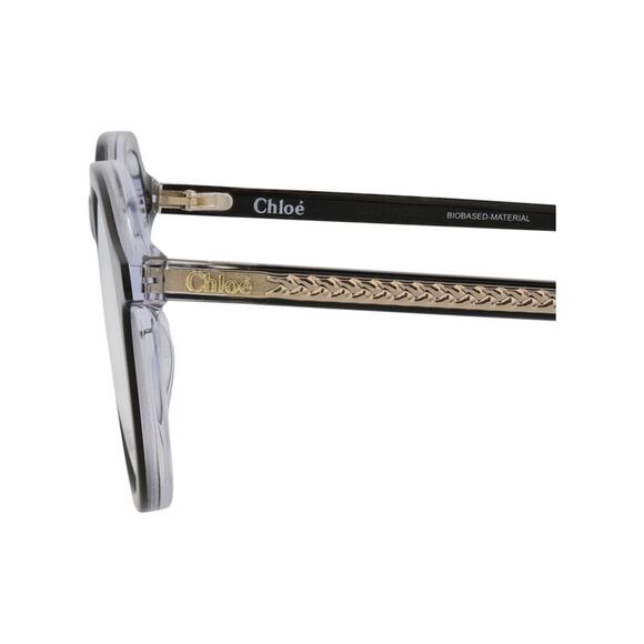 Chloé Round-Frame Bio Acetate Optical Frames Black Womens - Picture 4 of 6